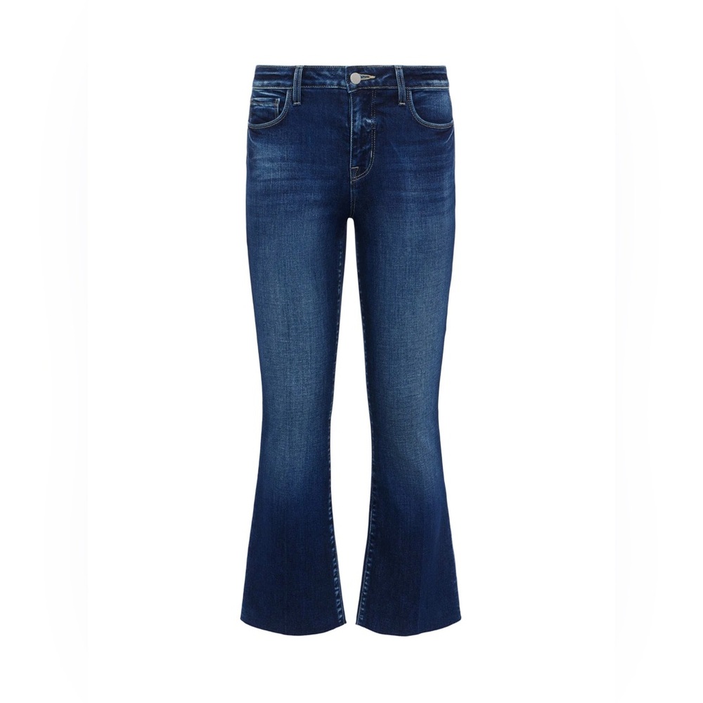 L’AGENCE Kendra High-Rise Crop Flare Jeans